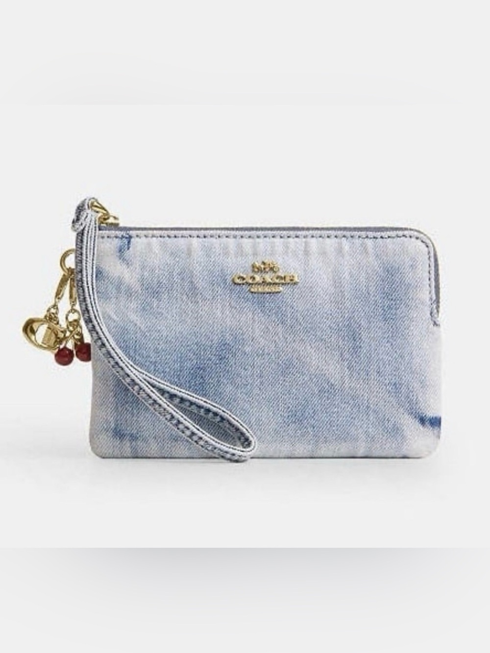 Coach Loved Denim Wristlet